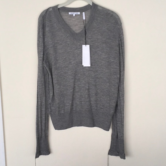 NWT Helmut Lang Tissue Weight Gray Cashmere - Picture 3 of 8